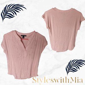 Silk Pink Knit Design Top